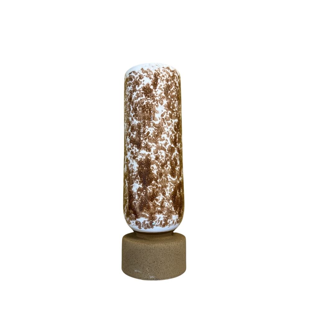 CB2 Descano Brown and White MCM Inspired Vase